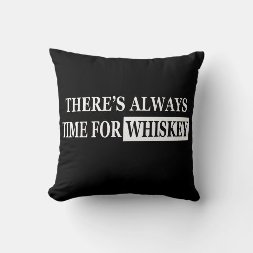 Whiskey quotes funny drinking sayings throw pillow