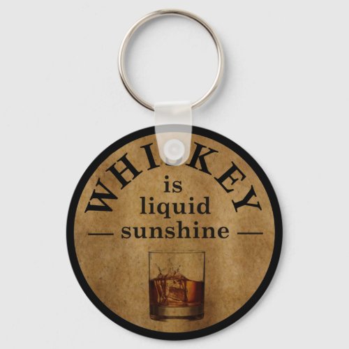 Whiskey quotes funny drinking sayings vintage keychain