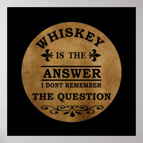 Whiskey quotes funny drinking sayings vintage poster