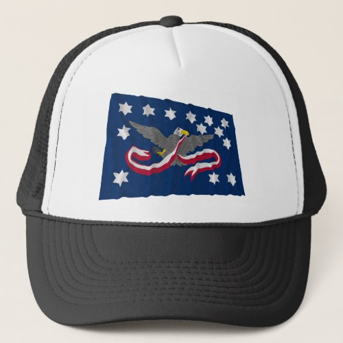 Whiskey Rebellion Waving Flag Trucker Hat