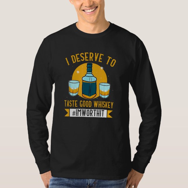 Whiskey Rum Alcohol Cocktail Drunk Alcoholic Damp  T-Shirt (Front)