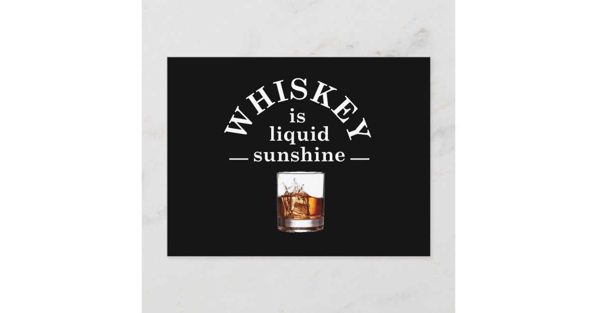 whiskey sayings quotes whiskey slogan postcard | Zazzle