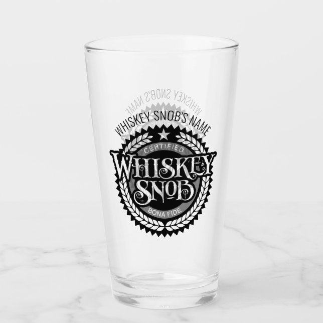 Whiskey Snob Glass (Front)