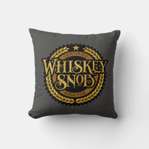 Whiskey Snob Throw Pillow