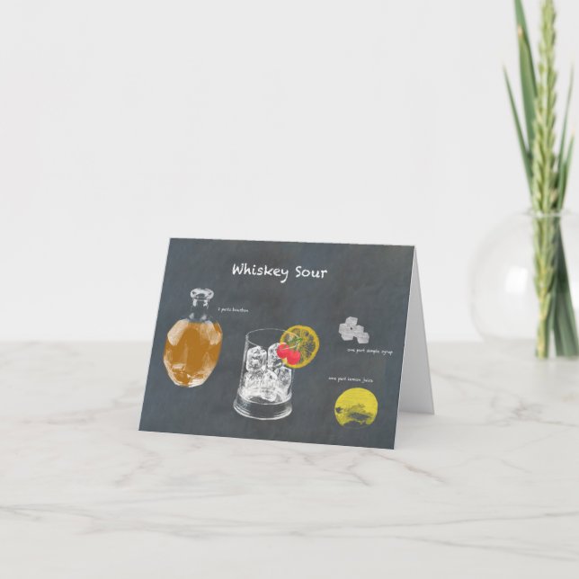 Whiskey Sour Card (Front)