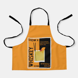 Whiskey Sour Cocktail   Napkin Apron