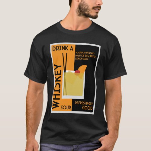 Whiskey Sour Cocktail T_Shirt