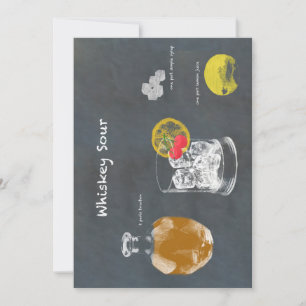 Whiskey Sour Invitation
