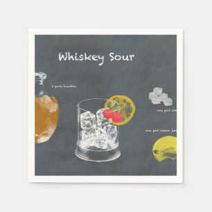 Whiskey Sour Napkins