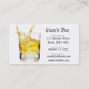 Whiskey Splash Business Card