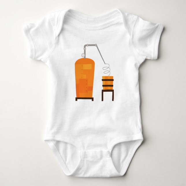 Whiskey Still Baby Bodysuit (Front)