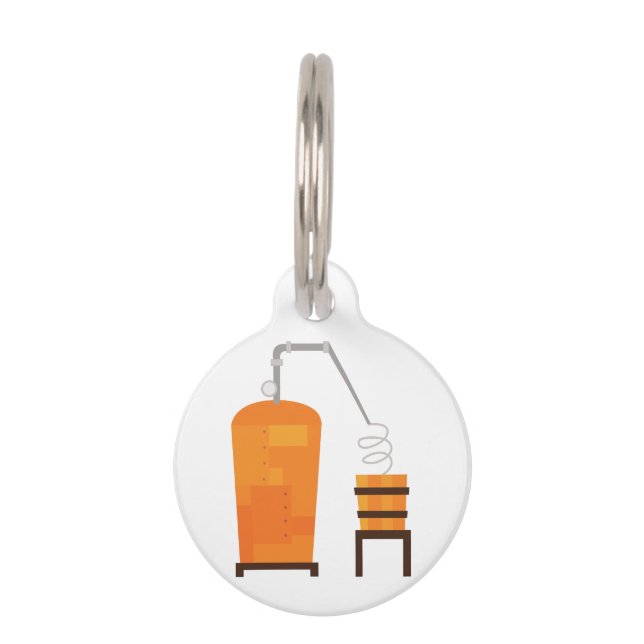 Whiskey Still Pet ID Tag (Front)