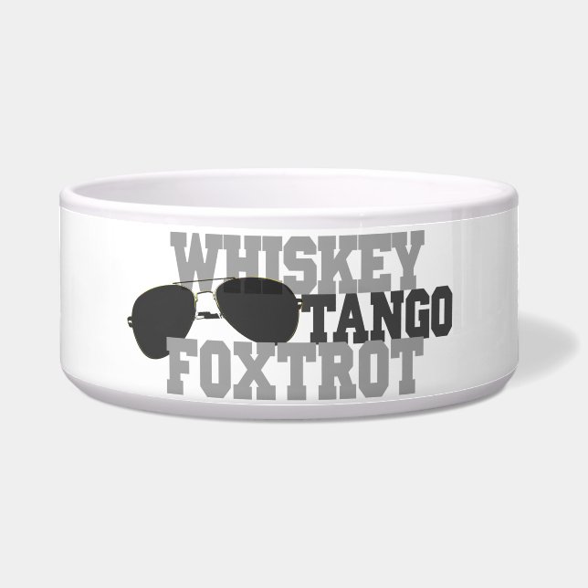 Whiskey Tango Foxtrot - Aviation Glasses Bowl (Front)