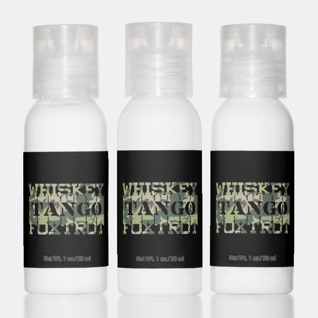 Whiskey Tango Foxtrot WTF Green Camouflage Hand Lotion (Set)