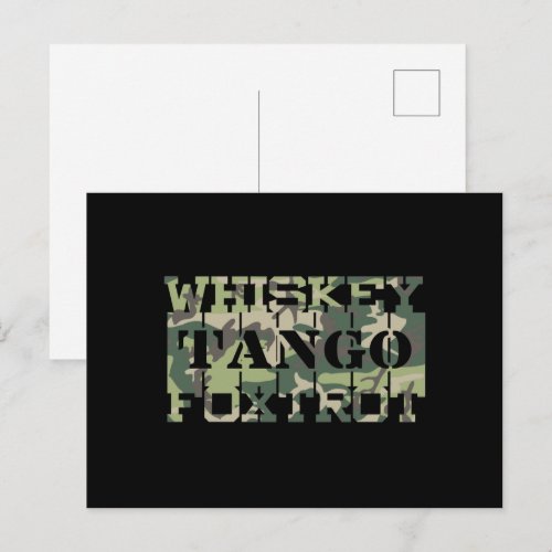 Whiskey Tango Foxtrot WTF Green Camouflage