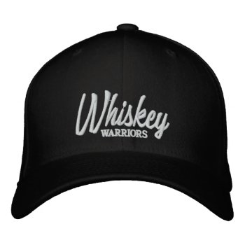 Whiskey Warriors Embroidered Baseball Cap by FantasyCustoms at Zazzle