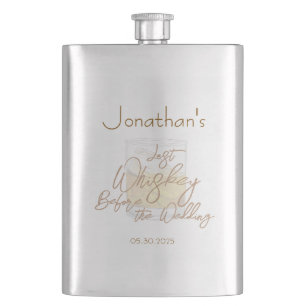 Whiskey Wedding Bachelor Party Flask