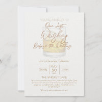 Whiskey Wedding Bachelor Party Invite