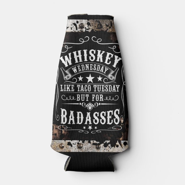 Whiskey Wednesday Bottle Cooler (Front)