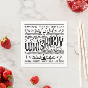 Whiskey / Whisky Napkin
