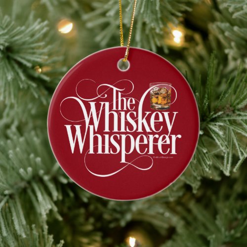 Whiskey Whisperer Ceramic Ornament