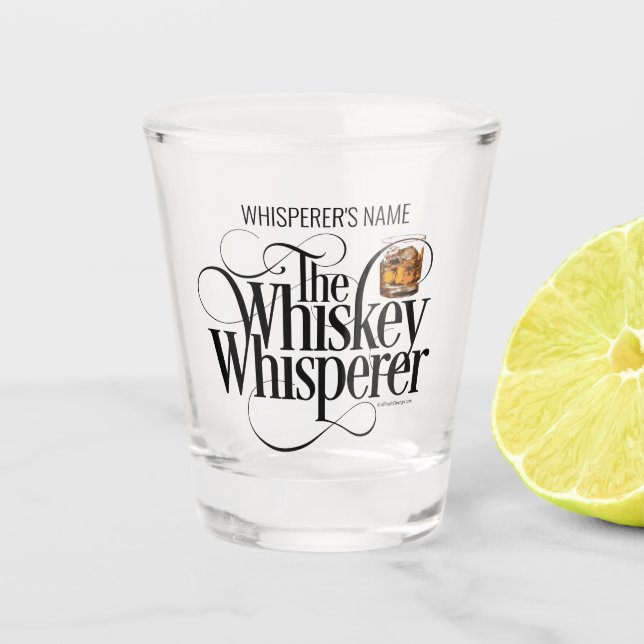 Whiskey Whisperer Shot Glass (Front)