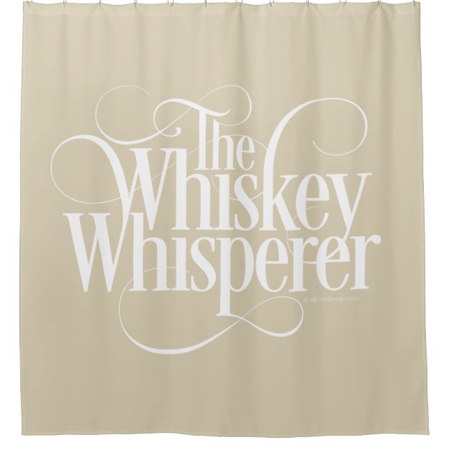 Whiskey Whisperer Shower Curtain (Front)