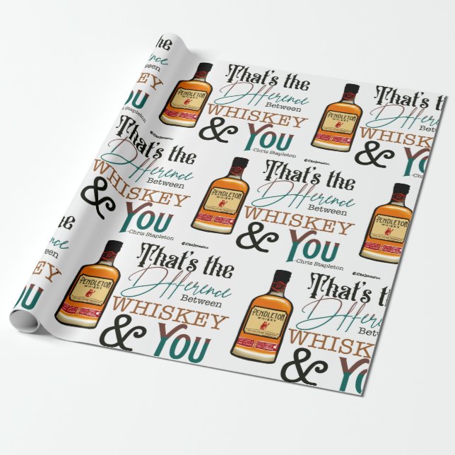Whiskey Wrapping Paper (Unrolled)