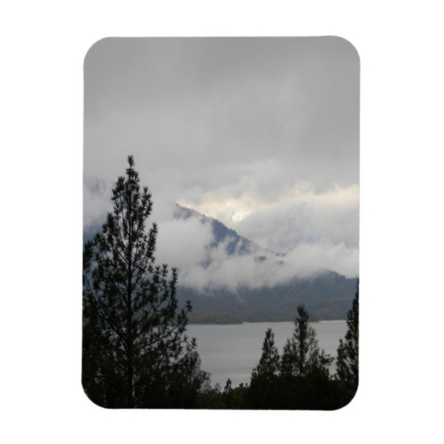Whiskeytown Lake with the misting  fog... Magnet (Vertical)