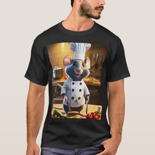 Whisking Wizardry Culinary Mouse Chef T_Shirt T_Shirt