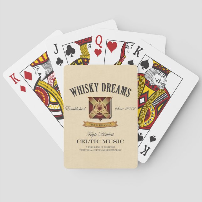Whisky Dreams Playing Cards (Back)