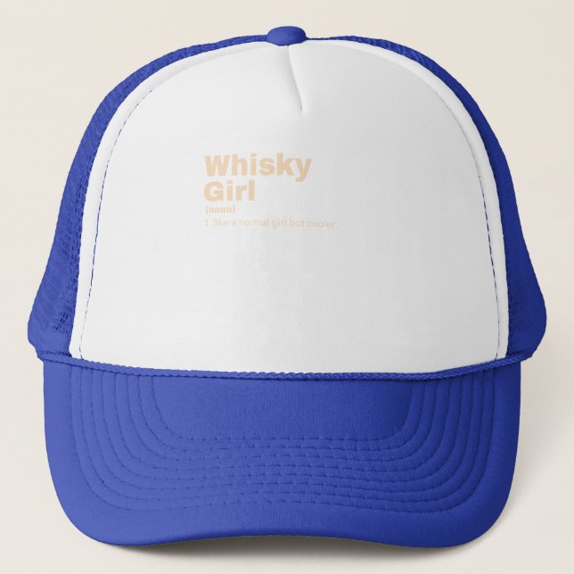Whisky Girl - Whisky Trucker Hat (Front)