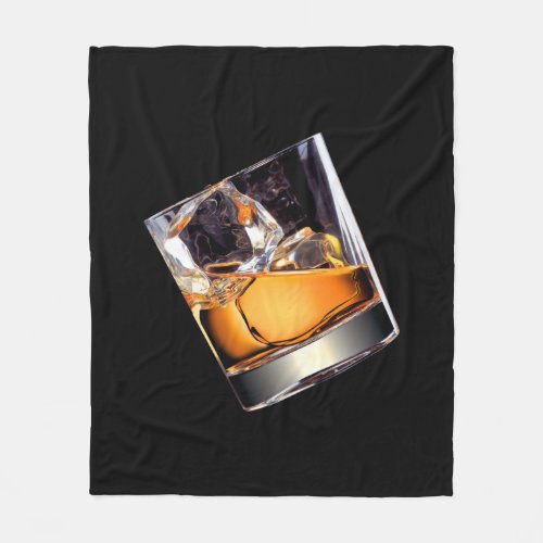 Whisky on the Rocks Fleece Blanket