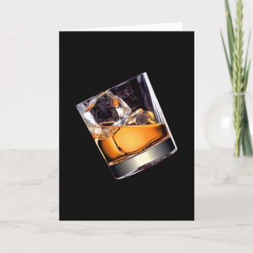 Whisky on the Rocks Greeting Card