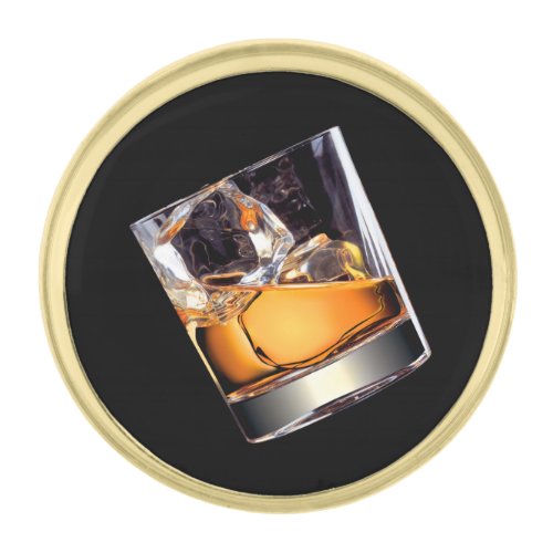 Whisky on the Rocks Lapel Pin