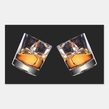 Whisky On The Rocks Stickers by FantasyCandy at Zazzle