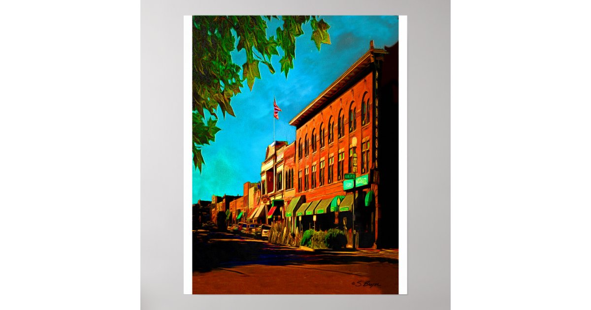 "Whisky Row Prescott" "Prescott Art" Poster Zazzle