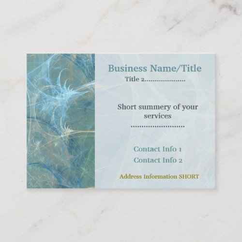 Whisper 3D Abstract Fractal REAL ESTATE ATTORNEY Business Card