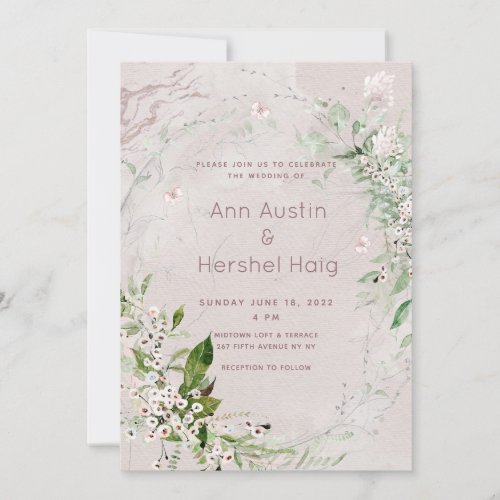 Whisper  Blush Wedding Invitation Suite