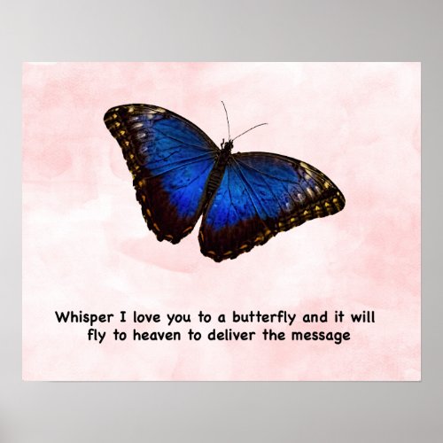 Whisper Butterfly Poster