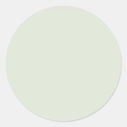 Whisper Green Solid Color Classic Round Sticker