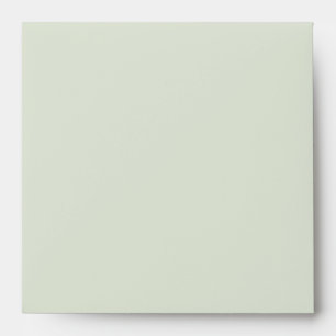 Whisper Green Solid Color Envelope