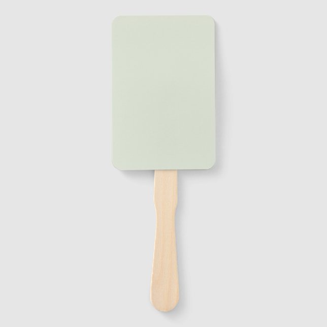 Whisper Green Solid Color Hand Fan (Front)