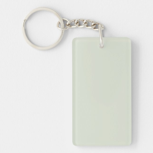 Whisper Green Solid Color Keychain (Front)
