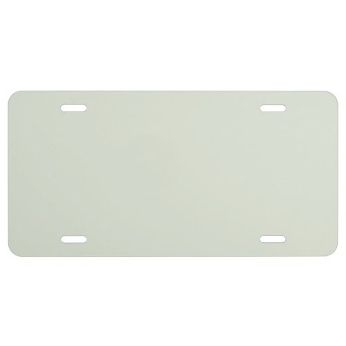 Whisper Green Solid Color License Plate