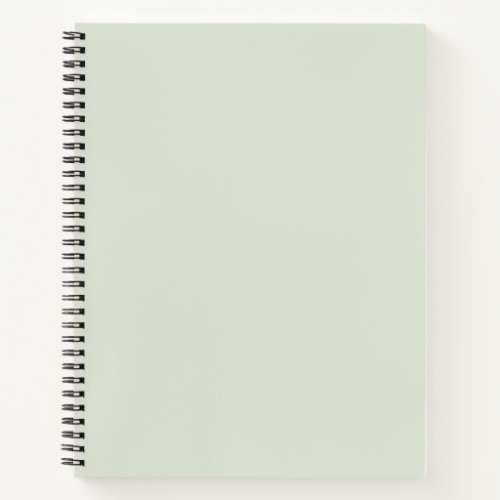 Whisper Green Solid Color Notebook