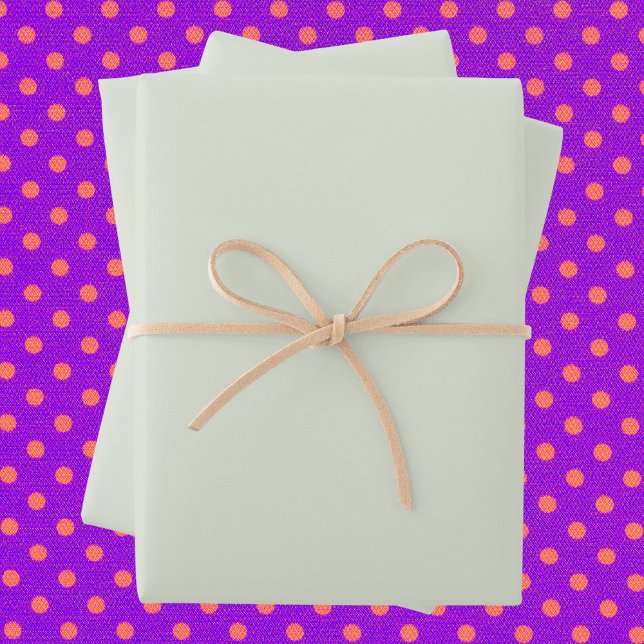 Whisper Green Solid Color Wrapping Paper Sheets (Creator Uploaded)