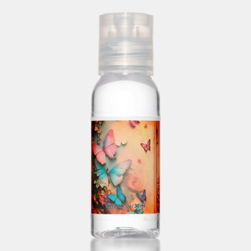 Whisper in the ShadowButterfly  Pale Black Paper Hand Sanitizer