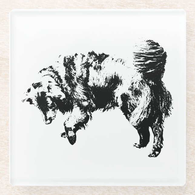 Whisper of Fallen Leaves Glass Coaster (Front)