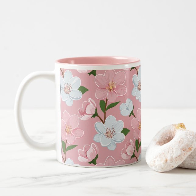 Whisper of Flowers mug (With Donut)